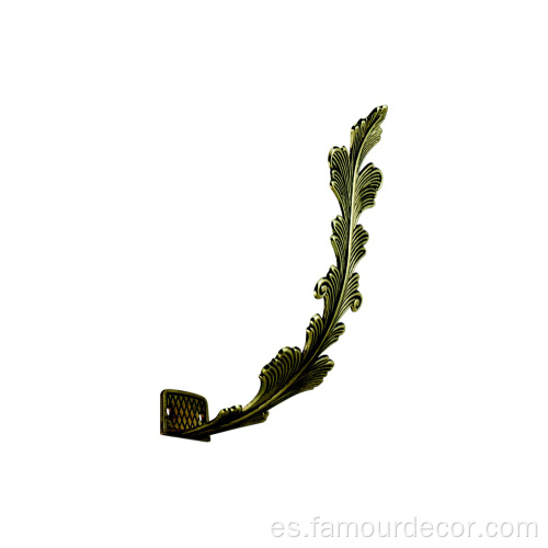 Hebilla de metal de tela de la hoja de baño de latón europeo